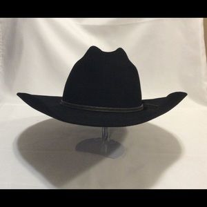MHT Cowboy Hat,  Black 3X Beaver Blend, size 7 1/4